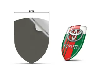 Toyota Resin badge Exclusive Look High-End Decals Vehicles